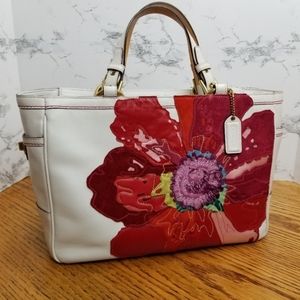 Coach LTD Ed. Poppy for Peace Gallery Tote